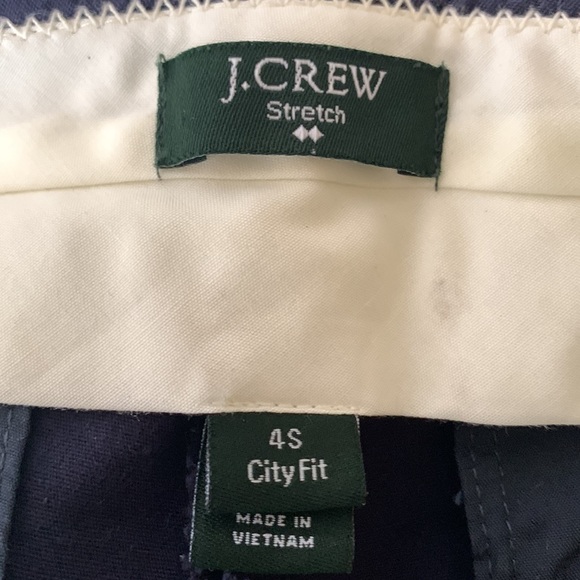 J. Crew Stretch City Fit Pants size 4S - Picture 4 of 5